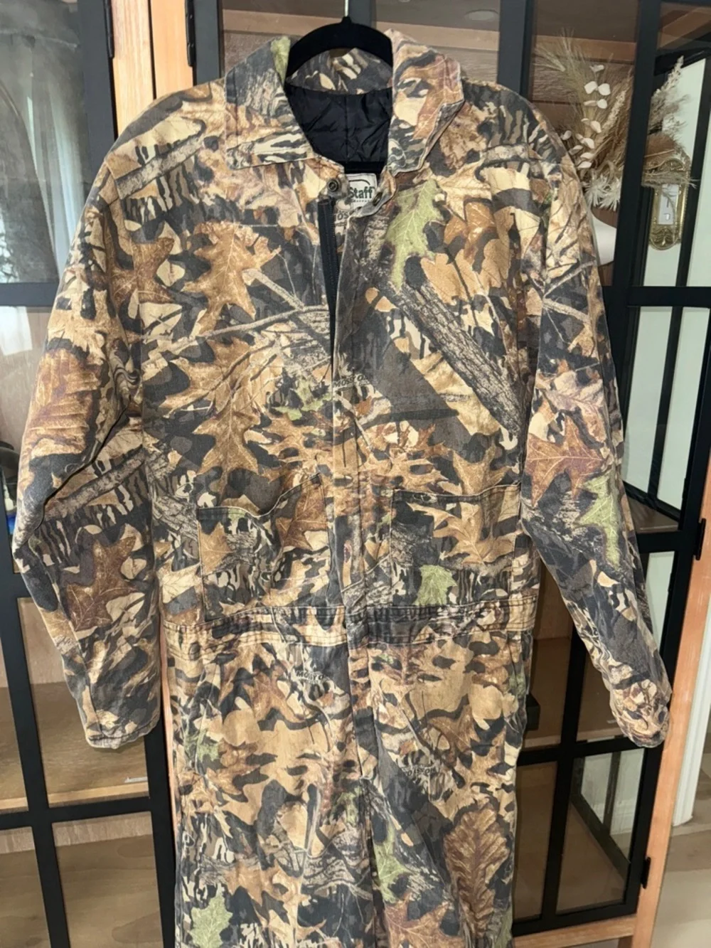 Vintage Mossy Oak FieldStaff camouflage jumpsuit coverall insulated hunting
